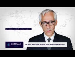 Un mois d'octobre difficile pour les marchés actions