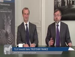 Le "gourou" Stéphane Toullieux aux côtés de Jean-Sébastien Beslay, associé fondateur de Trusteam Finance...