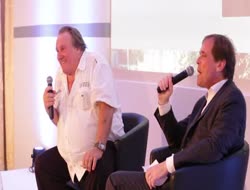 Gérard Depardieu + 650 personnes aux Universités d'été de la Financière de l'Echiquier…