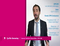 Une exposition aux actions à  + de 70% sur CPR Croissance Réactive, Cyrille Geneslay explique pourquoi...