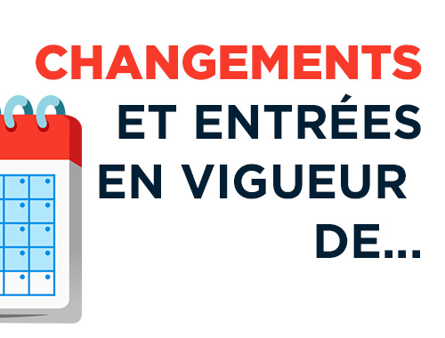 Ce qui change au 1er janvier pour vos clients…